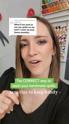 4.5K views · 185 reactions | A checklist for steps to wash a handmade quilt so it lasts longer! #howtowashaquilt #quiltingtutorial #handmadequilt #quiltingforbeginners #storingquilts #antiquequilt #thriftfinds | Sewing Parts Online | Facebook