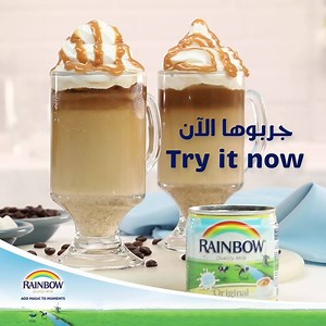 Freshen up your day by preparing an iced caramel coffee, using Rainbow evaporated milk! | Rainbow Milk