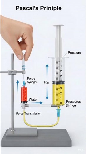 This Syringe Experiment Explains Pascal’s Principle 😲 | Real Physics