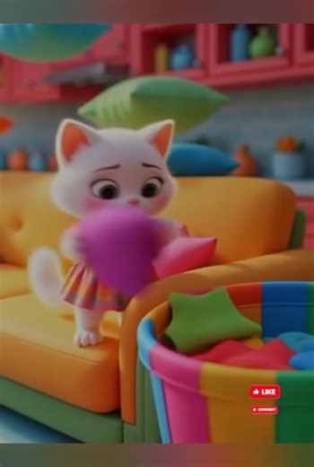 Mom Cat Her Little Kitty” #3danimation #shortvideo #funny #catcartoon #cartoon #catart