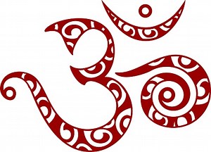 Om-Symbol-VEKTOR-Symbol Isoliert