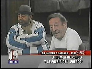 Goyeneche en el programa de Porcel. Con Diana Maggi, Beba Bidart y Emilio Vidal.