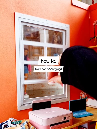 Finally fixed that giant hole in my miniature craft room 🤣🤣🤣 👉 Full Tutorial Free Template on my YT, SimplystellaTV! ❤️ For more tutorials on how to make realistic dollhouse miniatures, dolls craft, and free resources, check out my page and follow to get notified of my new posts! #miniatures #dollhouse #dailymini #diydollhouse #diyminiatures