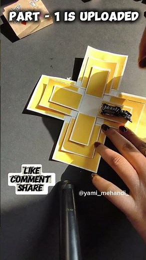 DIY chocolate explosion box with wedding card #yamimehandi #diy #creativeyamini #diyideas #shorts