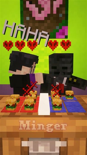 Minger vs Grox bomb chip challenge 💀 | Minecraft Shorts