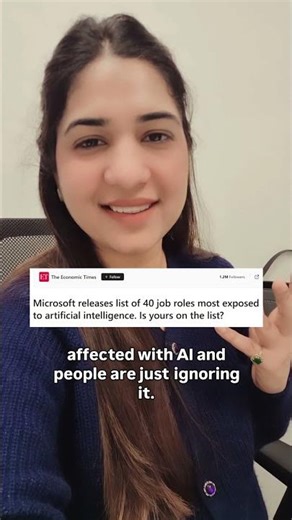 Kya Aapki Job Safe Hai? Microsoft Ne Batayi 40 Jobs Jo AI Se Risk Mein Hain #CAshainamalhotra