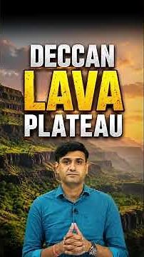 Deccan Lava Plateau & Reunion Hotspot Explained! | #shorts #uppcs #geography #narendrasir
