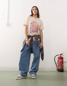 Santa Cruz camp retreat t-shirt in beige | ASOS