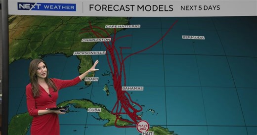 Tracking tropical wave in the Caribbean, Hurricane Humberto