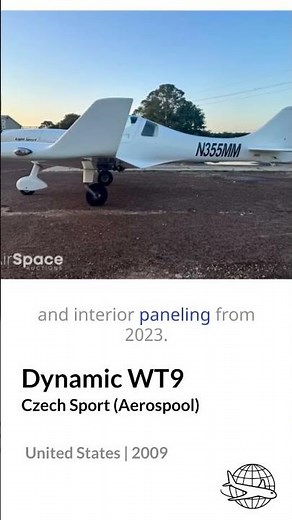 2009 Dynamic WT9 N355MM FOR SALE! New Engine & Garmin Avionics