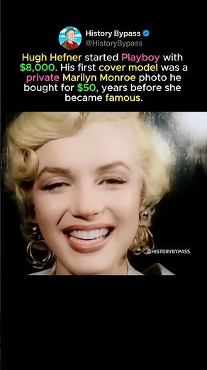 Marilyn Monroe Was Playboy's First Model #shorts