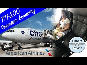 Premium Economy American Airlines 777-200 Flight Review Paris to Miami