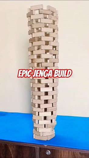 This Epic Jenga Build Will Blow Your Mind #shorts #jenga #buildingblocks