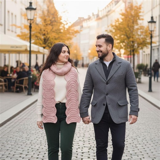 Chunky Chevron Scarf Crochet Pattern | Easy Beginner Scarf | Modern Zig Zag Winter - Etsy