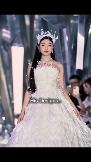 When fashion turns into fantasy ✨😮 #fashion #beautifyl #fantasy #dress #design #model #shorts