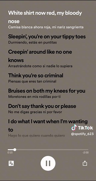 Música en inglés con subtítulos en español