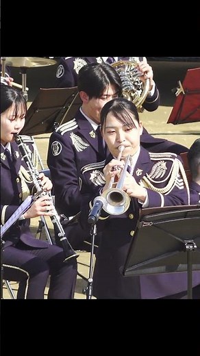 「トランペット吹きの休日」 指揮：２等陸佐 佐藤文俊 創隊６５周年記念行事 陸上自衛隊 中部方面音楽隊 第３音楽隊合同 伊丹駐屯地 #shorts