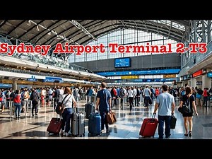 Sydney 🇦🇺[4K HDR Walk]Sydney Airport Terminal 2 //T3 hosts domestic flights and is the main hub