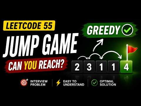 LeetCode 55 Jump Game | Greedy Solution Explained | C++ | Interview Preparation