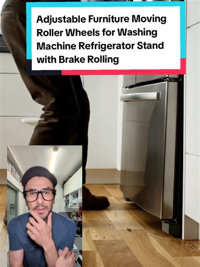 Easily Move Heavy Appliances with Adjustable Roller Wheels