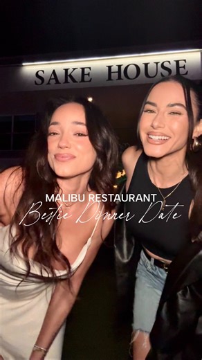 Frankie Segal on Instagram: "Bestie date night in Malibu ✨👯‍♀️🌊 @sakehousemalibu We checked out this new hidden gem and instantly loved it. Unreal ocean views, incredible food, and service that made the whole night feel special. Elevated Japanese-inspired vibes right along PCH…calm, beautiful, and such a vibe! Save this for your next date night or bestie catch-up🤍 📍Sake House Malibu 22741 Pacific Coast Hwy. Malibu, CA 90265"