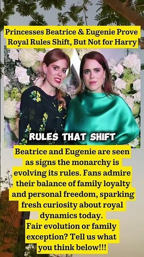 THE FORBIDDEN DEAL! Why Beatrice & Eugenie Just Got the Royal Role Harry Was Denied! 🤯