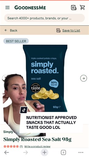 These actually taste like normal chips I promise 😂 we only eat things that have flavour & volume over here!! Follow me on IG for more nutritionist approved yummy’s #nutritionist #onlinenutritioncoach #fyp #gym #fitness
