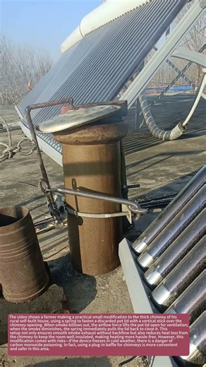 Rural Chimney Hack Safe Tips #FarmLifeHack #HomeHeatingSafety