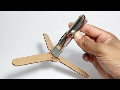 How To Make A Mini Cardboard Ceiling Fan| DIY Ceiling Fan Make At Hom