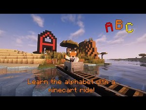 Minecraft ABCs - Learn the Alphabet with a Minecart Ride! - Fun Educational Video for Kids 📚