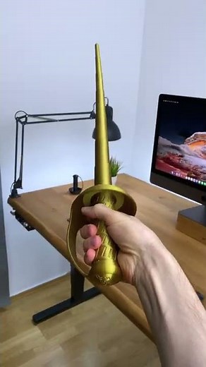 3D Printed Collapsing Pirate Sword Toy