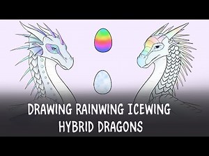 Wings of fire: Drawing Rainwing Icewing Ocs!