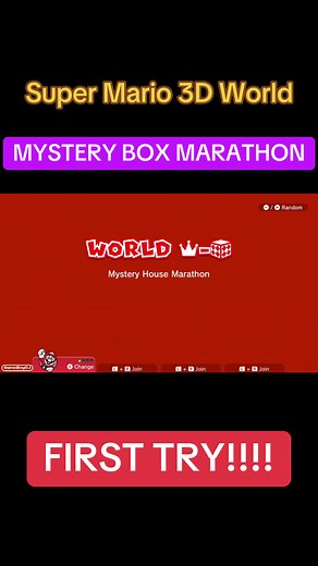 Super Mario 3D World: First Try 30 Star Run! | Mystery Box Marathon
