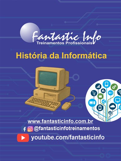 A História da Informática Você já imaginou transformar um PDF em um vídeo completo, com narração e imagens, usando Inteligência Artificial? Neste vídeo, apresentamos um conteúdo especial contando um pouco da história da computação, criado com o apoio do NotebookLM do Google, que resumiu um PDF e gerou o roteiro para o vídeo apresentado. É um excelente exemplo de como a IA pode transformar conteúdos complexos em materiais didáticos, visuais e fáceis de entender, unindo tecnologia, educação e cria
