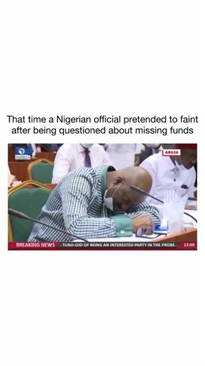 The first aid moment was so awkward it looked like everyone was trying not to laugh 😭 Back in July 2020, Daniel Pondei — then acting managing director of Nigeria’s Niger Delta Development Commission (NDDC) — suddenly collapsed during a live televised National Assembly hearing. Lawmakers were grilling him over alleged financial mismanagement involving billions of naira meant for Niger Delta development projects when he slumped forward mid-session and had to be assisted on camera. The clip spread