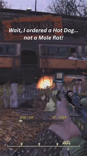 Where to find Mole Rats in Fallout 76! 🌭 (Hillfolk Hotdogs) #shorts #fallout76 #gaming