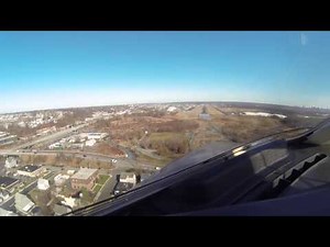 Landing at Teterboro in a Beech Premier 1A