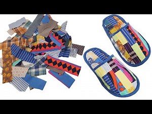 DIY How to sew the slippers. Good Sewing ideas