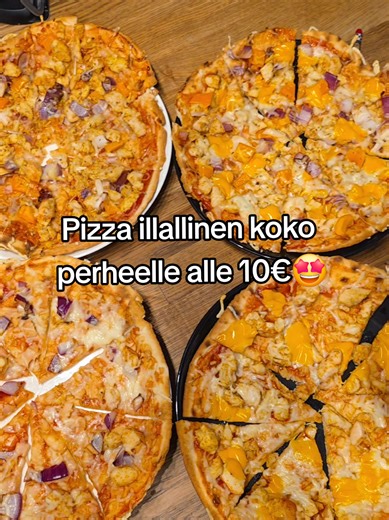 Perheystävällinen pizzaillallinen alle 10€