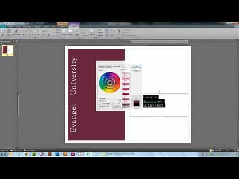 Defining a Pantone color in your MS Publisher document