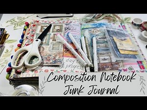 ✨Steps to layering Journal Pages, Journal with Me, Composition Notebook Junk Journal