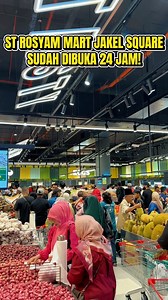 Dengan ini, ST Rosyam Mart Jakel Square dengan rasmi dibuka untuk berbelanja sehingga 24 Jam! Jom datang sekarang merasai pengalaman berbelanja di ST Rosyam Mart Jakel Square 💛 #STRosyamMart #JakelSquare #KualaLumpur #24Jam #grandopening | ST Rosyam Mart Sdn Bhd 1200903-A