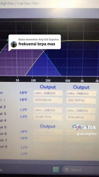 Setting DLMS: Frekuensi LPF dan HPF