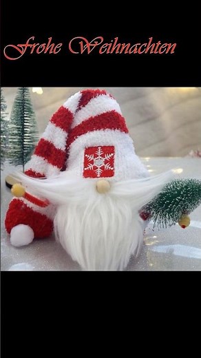 Creative with Lena 🎅 Socken Wichtel basteln 🧦 DIY Christmas Gnome DIY 🎅 Santa Claus from a sock