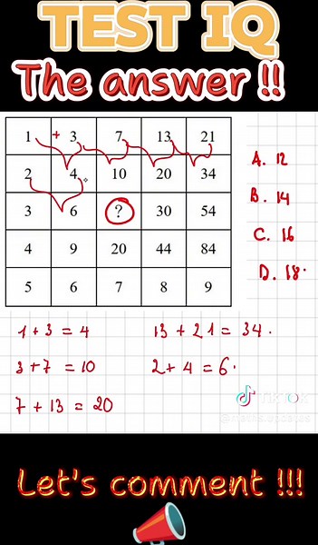 Test IQ Maths #LearnOnTikTok #learnontiktok #maths #math #mathematics #mathtricks #iq #iqtest