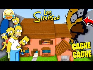CACHE CACHE sur MINECRAFT MAP LES SIMPSON ! Cache Cache Fullboss Minecraft ps5