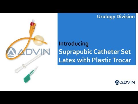 Advin Suprapubic Catheter Set – Latex with Plastic Trocar | Suprapubic Catherization Set
