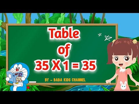 Table of 35 | Learn Multiplication Table of 35 | 35 ka Table | 35 ka pahada | Baba Kids Channel