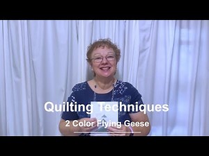 Quilting Techniques: 2 Color Flying Goose