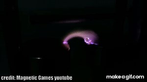 Plasma Vortex in a Magnetic Field | Magnetic Games on Make a GIF